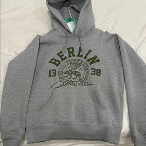 Gray Berlin Graphic Hoodie